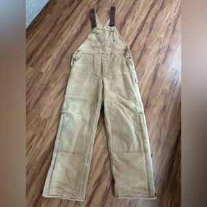 Vintage Carhartt Double Knee Insulated Overalls USA Mens